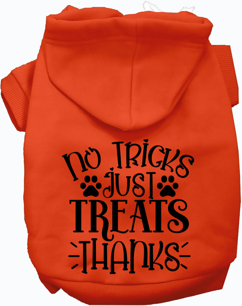 No Tricks, Just Treats Halloween Pet Hoodie-Pet Apparel-BIG FRENCHIES-As You Wish Apparel