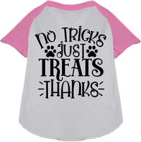 No Tricks, Just Treats Pet Raglan Shirt