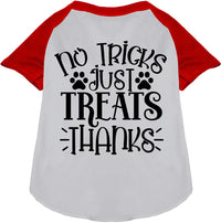 No Tricks, Just Treats Pet Raglan Shirt