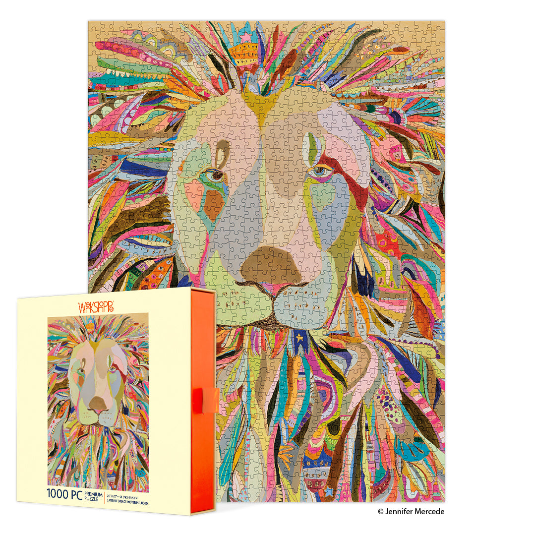 Majestic Lion 1000 Piece Jigsaw Puzzle - BIG FRENCHIES