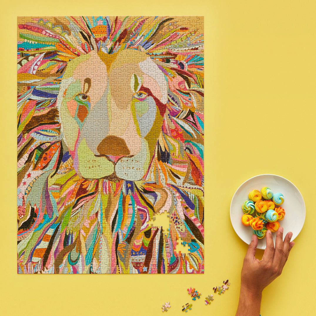 Majestic Lion 1000 Piece Jigsaw Puzzle - BIG FRENCHIES