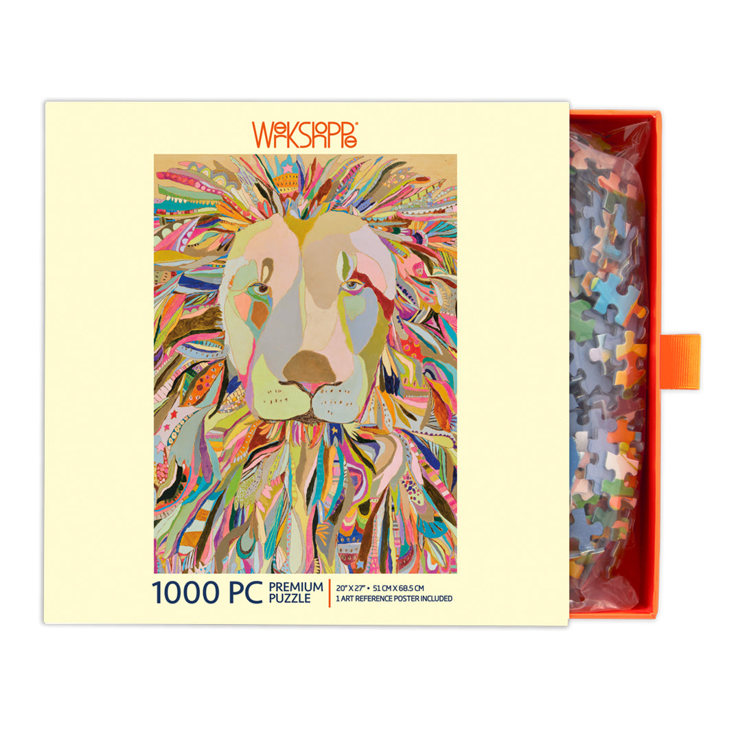 Majestic Lion 1000 Piece Jigsaw Puzzle - BIG FRENCHIES