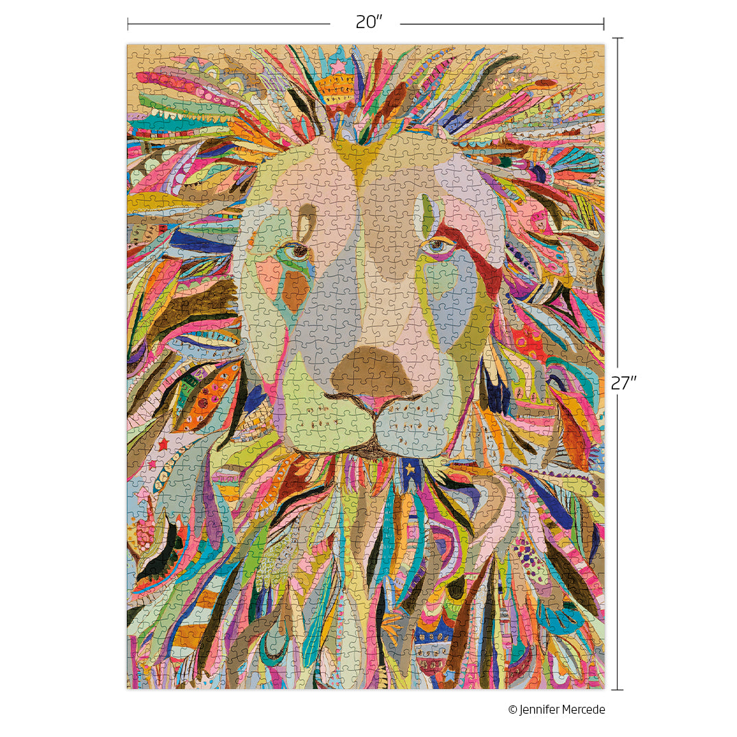 Majestic Lion 1000 Piece Jigsaw Puzzle - BIG FRENCHIES
