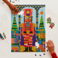 Festive Nutcracker Gold Foil 1000 Piece Jigsaw Puzzle - BIG FRENCHIES