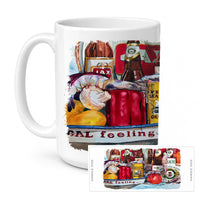Veron's and New Orleans Beers Ceramic Coffee Mug 15 oz Decorative Large C Handle Mug Cup for Tea, Cocoa Hot Chocolate