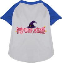 Something Wicked This Way Comes Pet Raglan Shirt
