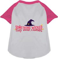 Something Wicked This Way Comes Pet Raglan Shirt