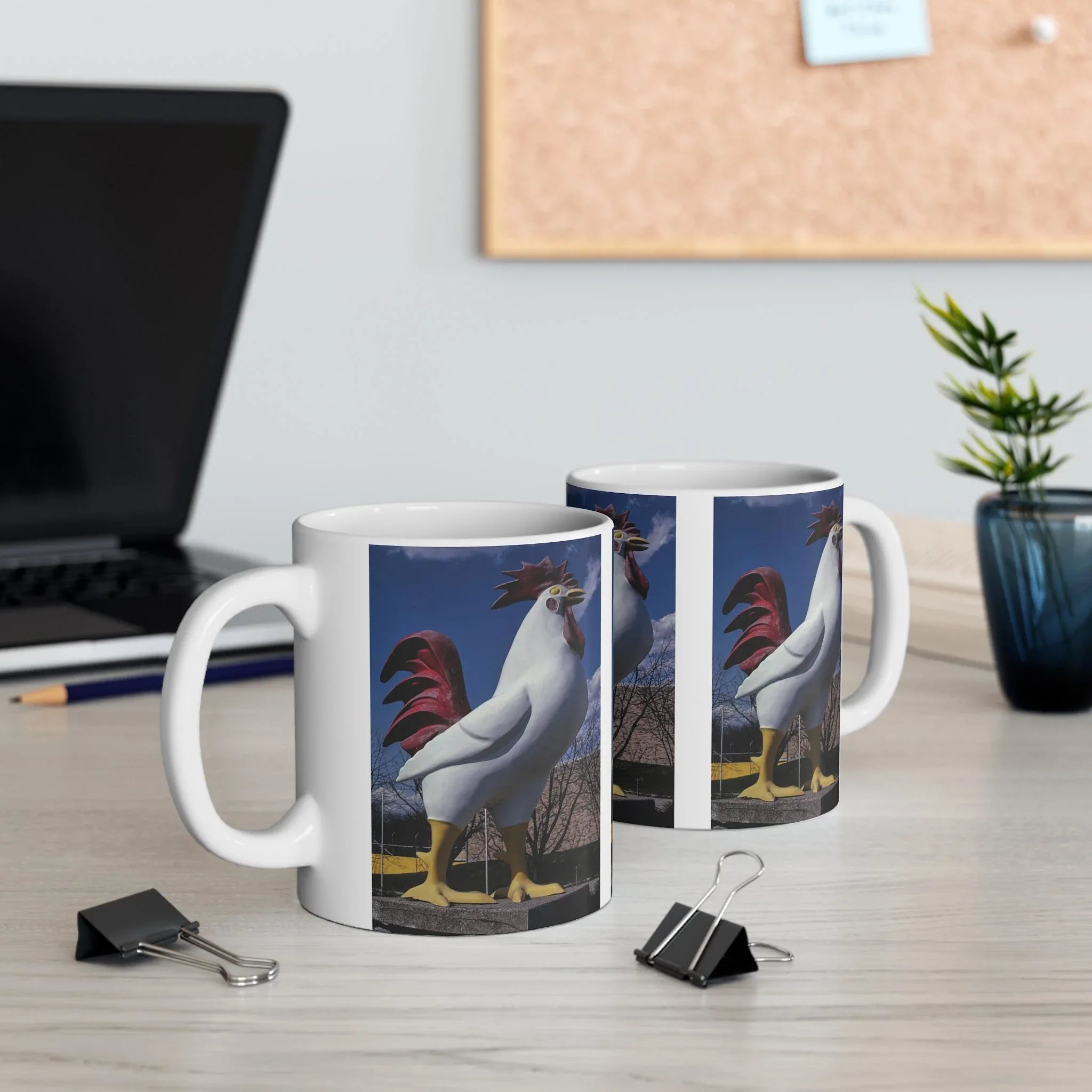 ROADSIDE MUGS - Big Chicken Ceramic Mug 11oz - BIG FRENCHIES