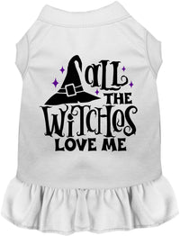 All the Witches Love Me Halloween Pet Dress