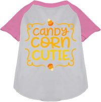 Candy Corn Cutie Pet Raglan Shirt