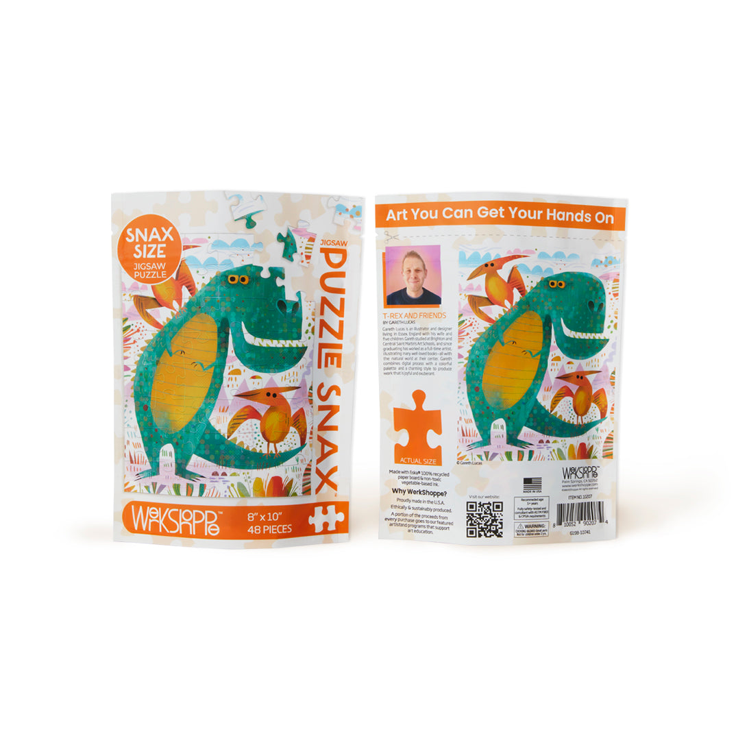 T-Rex and Friends 48 Piece Jigsaw Puzzle Snax - BIG FRENCHIES