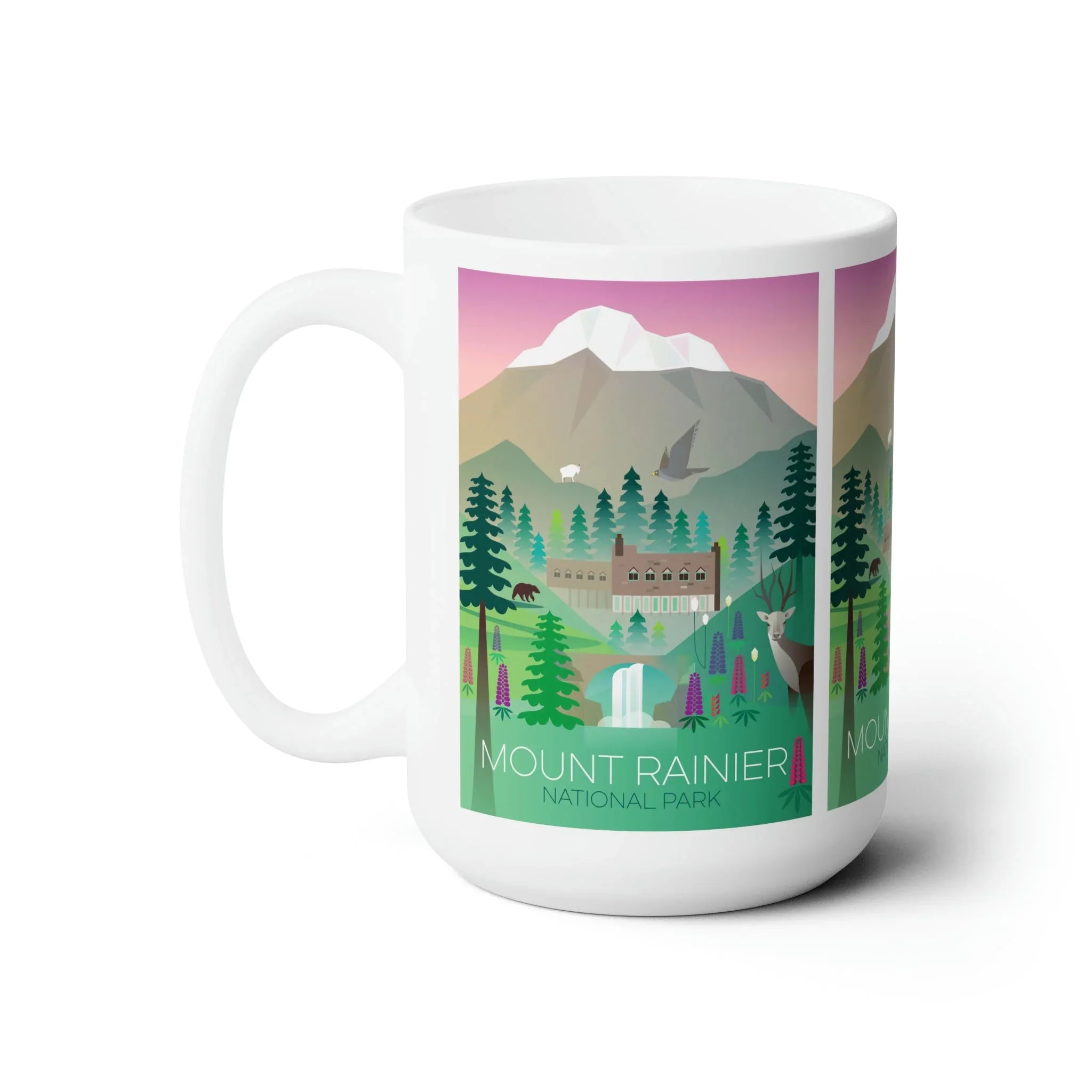Mount Rainier Ceramic Mug 11oz or 15oz - BIG FRENCHIES