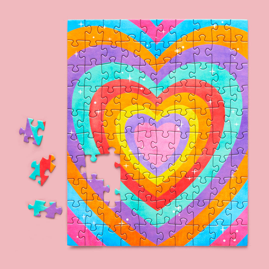 Velvet Heart 100 Piece Puzzle Snax - BIG FRENCHIES