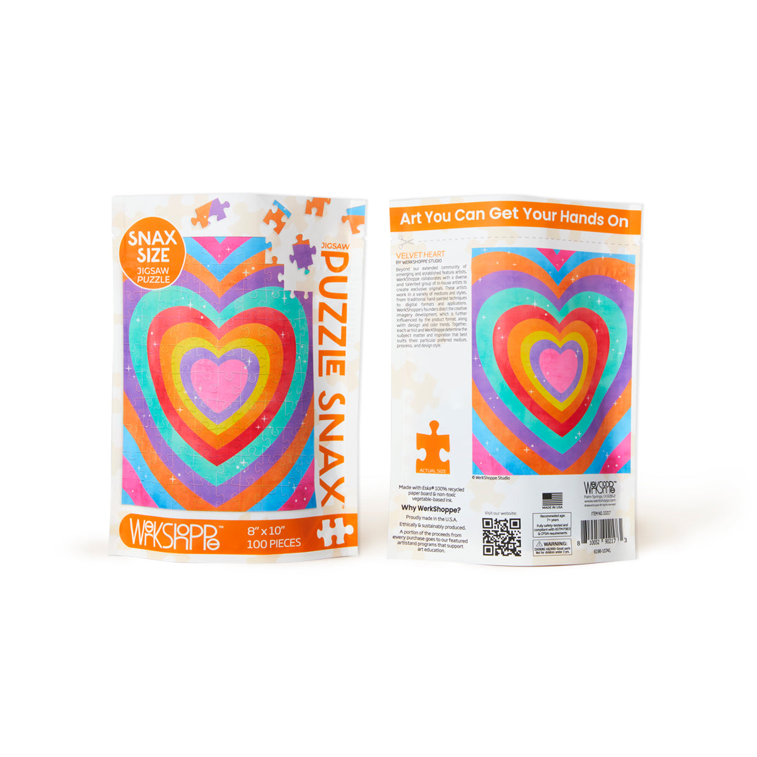 Velvet Heart 100 Piece Puzzle Snax - BIG FRENCHIES