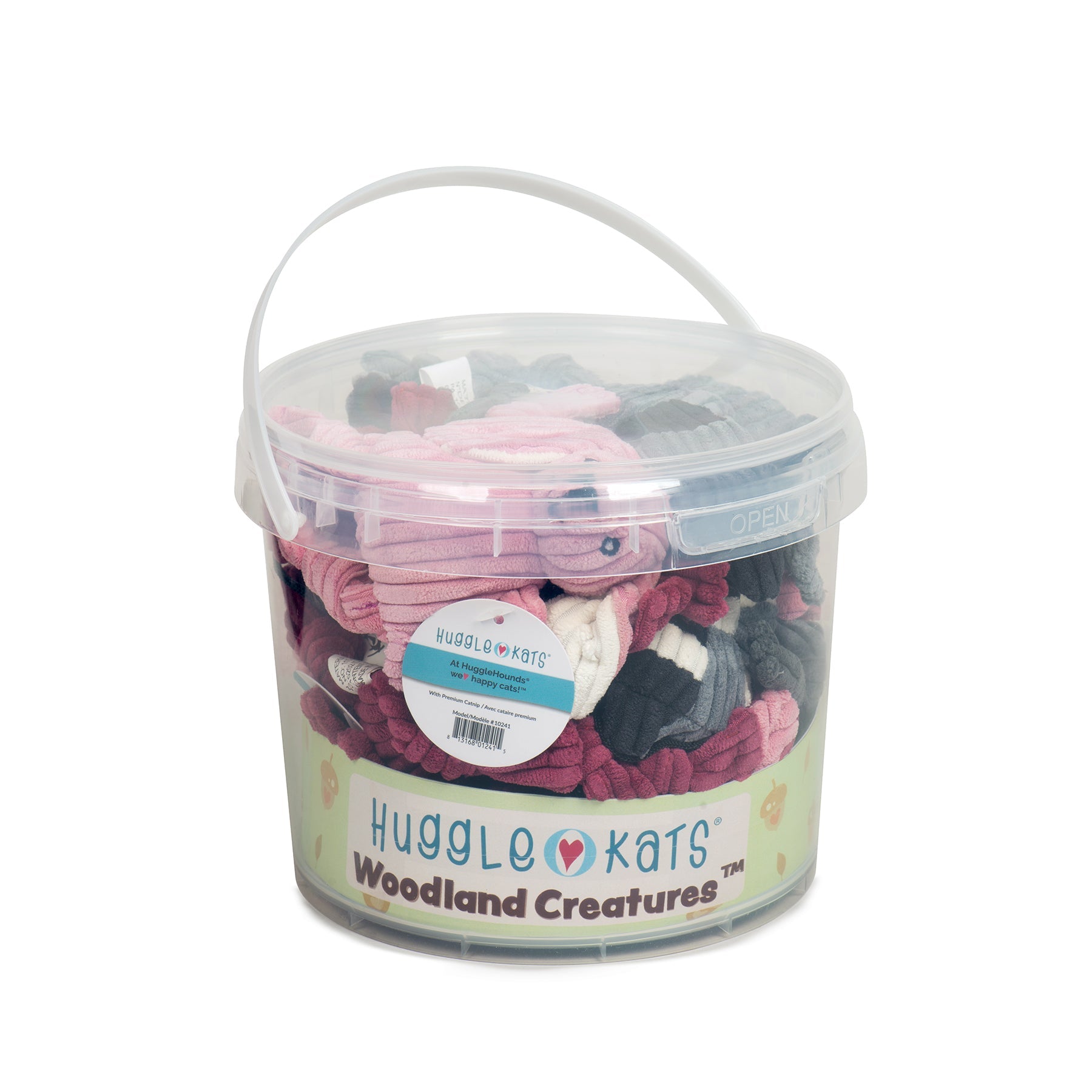 HuggleKats® Woodland Bucket of Cat Toys, 12 Pack - BIG FRENCHIES