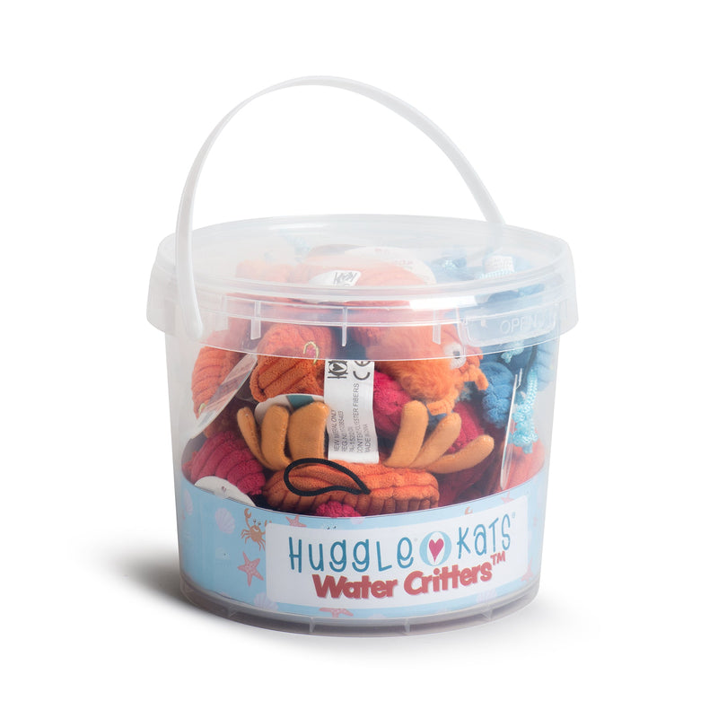 HuggleKats® Water Critters Bucket of Cat Toys, 12 Pack - BIG FRENCHIES