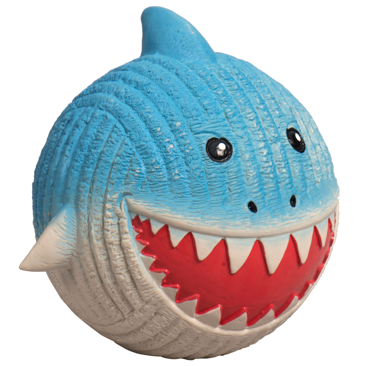 Finn the Shark Ruff-Tex® Latex Ball Dog Toy, Large - BIG FRENCHIES