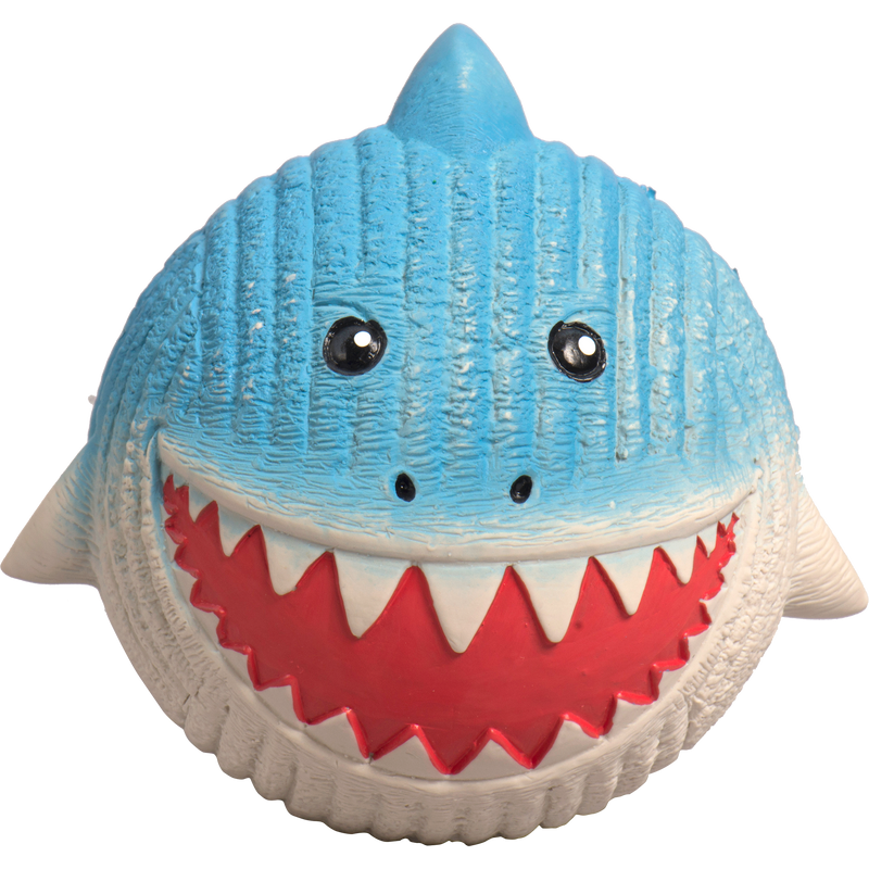 Finn the Shark Ruff-Tex® Latex Ball Dog Toy, Large - BIG FRENCHIES