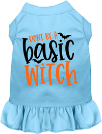 Don't Be a Basic Witch Halloween Pet Dress