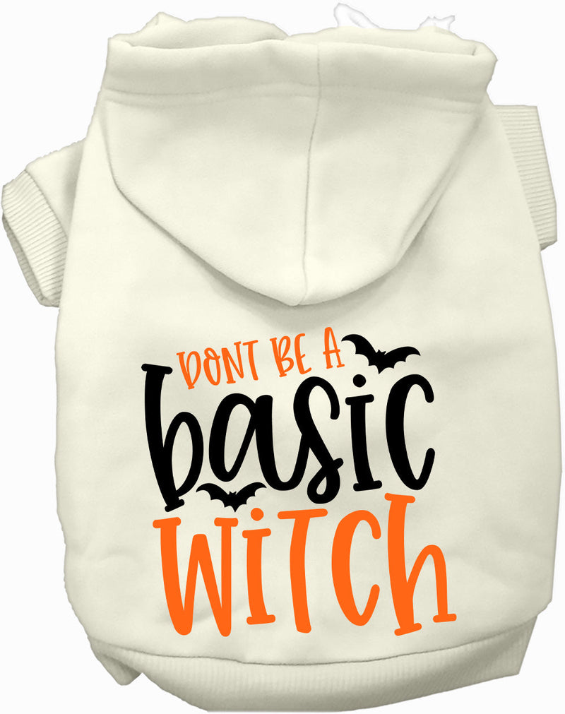 Don't Be a Basic Witch Halloween Pet Hoodie-Pet Apparel-BIG FRENCHIES-As You Wish Apparel