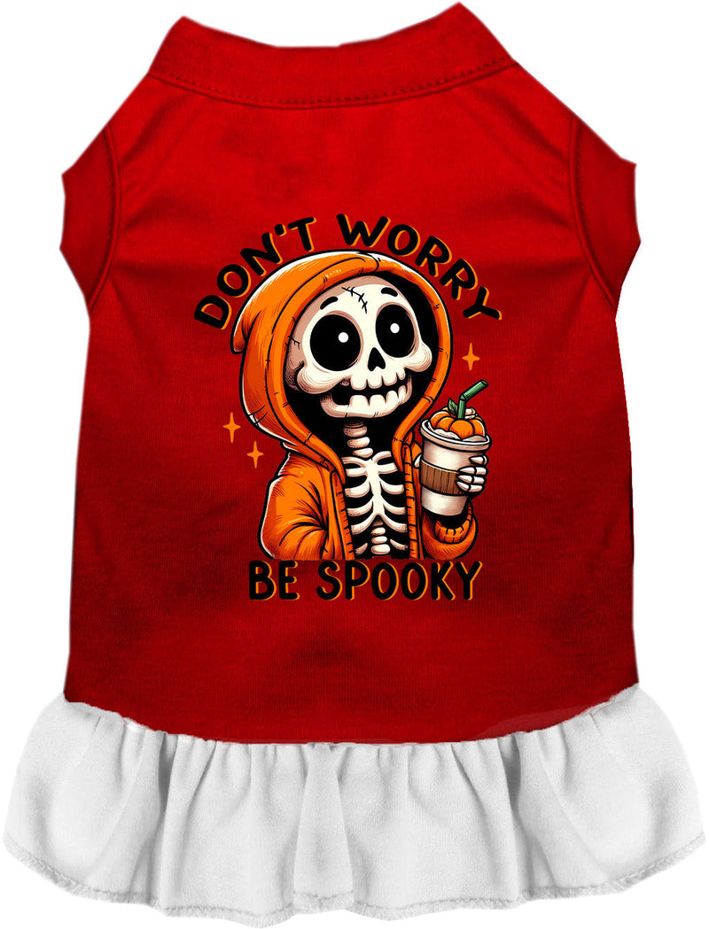 Don't Worry, Be Spooky Halloween Pet Dress-Pet Apparel-BIG FRENCHIES-As You Wish Apparel