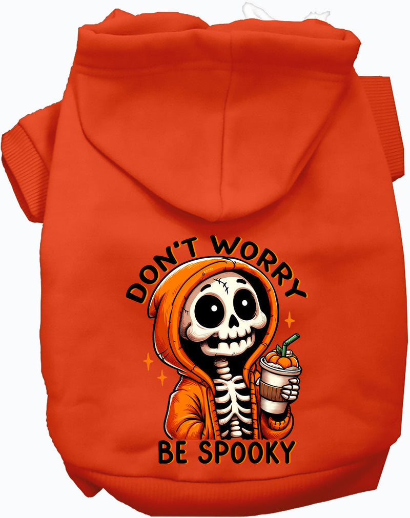 Don't Worry, Be Spooky Halloween Pet Hoodie-Pet Apparel-BIG FRENCHIES-As You Wish Apparel
