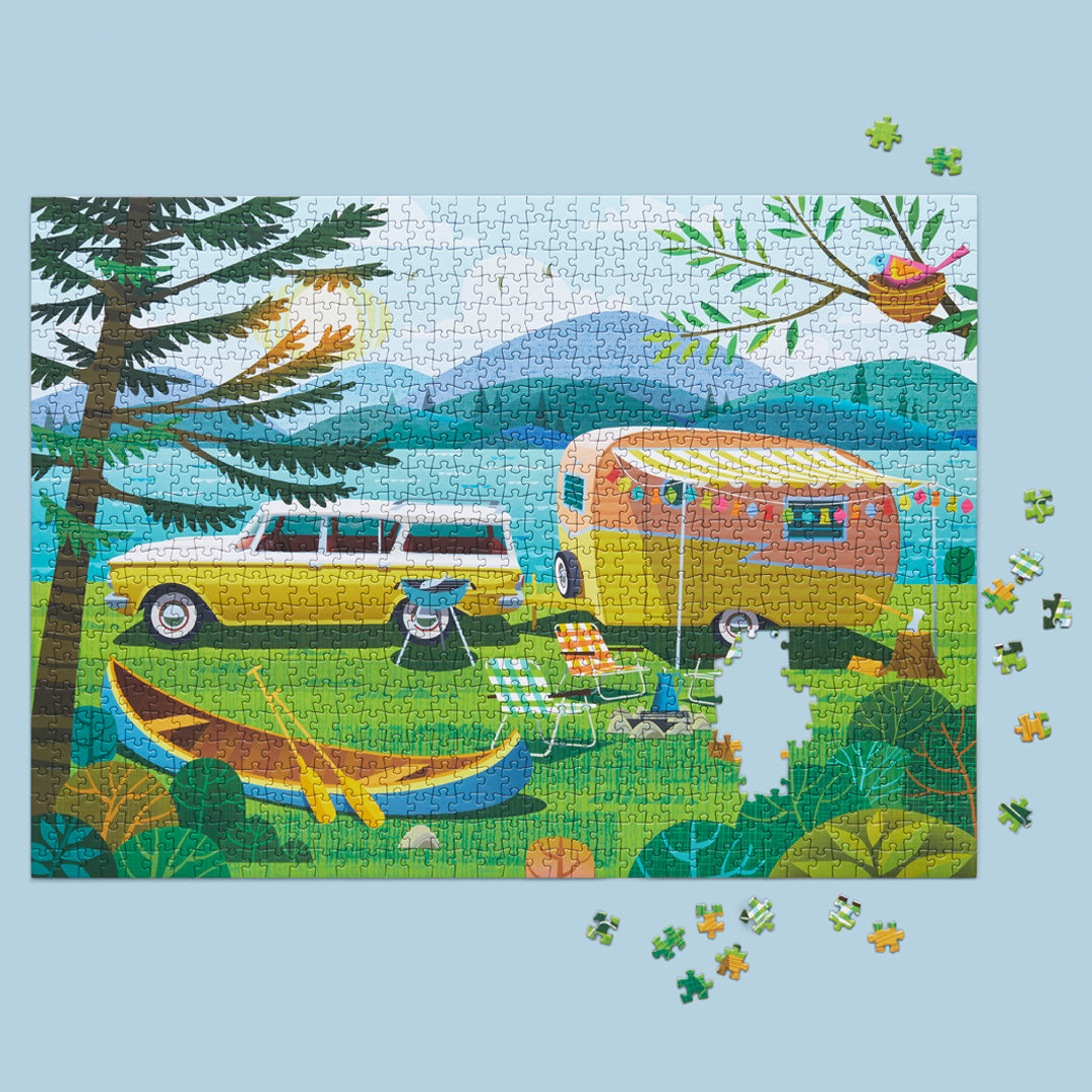 Happy Camper 1000 Piece Puzzle - BIG FRENCHIES