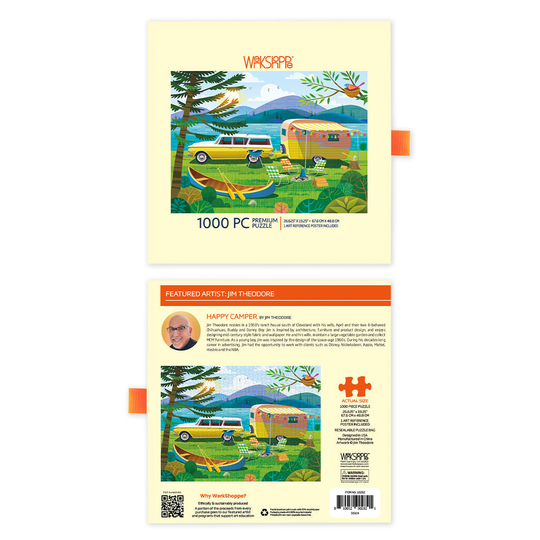 Happy Camper 1000 Piece Puzzle - BIG FRENCHIES
