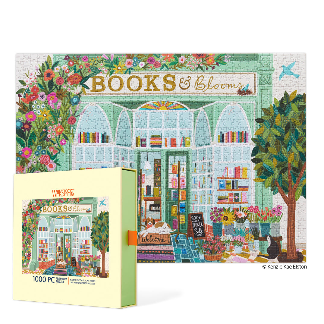Books And Blooms 1000 Piece Puzzle - BIG FRENCHIES