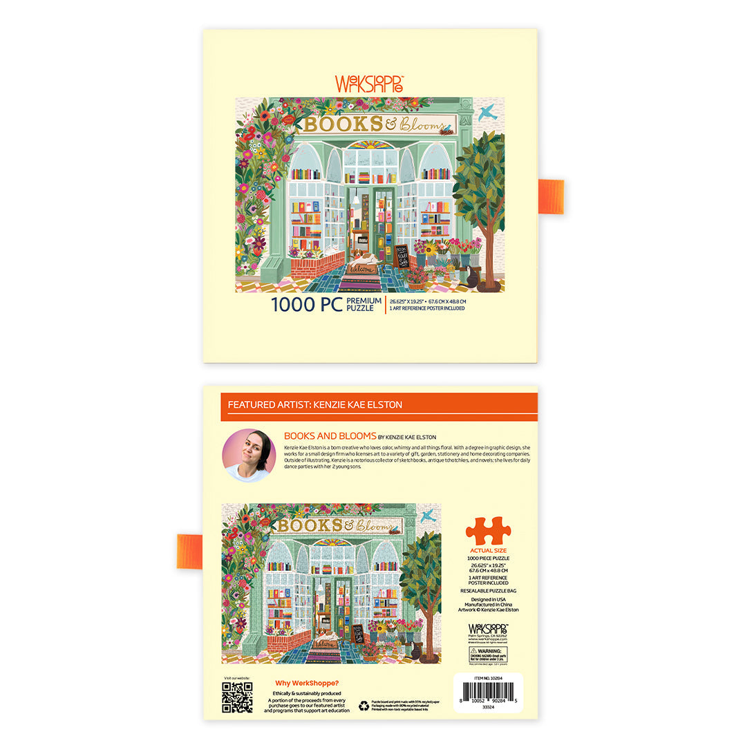 Books And Blooms 1000 Piece Puzzle - BIG FRENCHIES