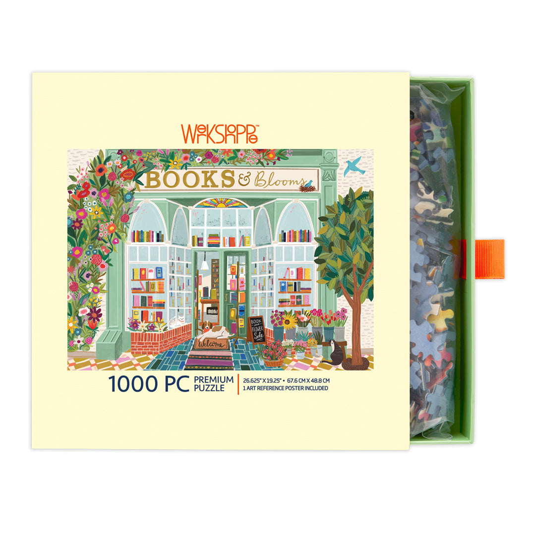 Books And Blooms 1000 Piece Puzzle - BIG FRENCHIES