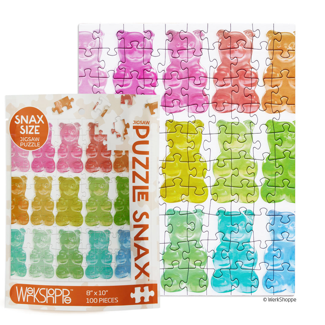Gummy Bears 100 Piece Puzzle Snax - BIG FRENCHIES