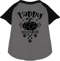 Happy Halloweenie Pet Raglan Shirt
