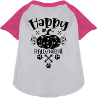Happy Halloweenie Pet Raglan Shirt