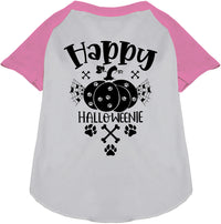 Happy Halloweenie Pet Raglan Shirt