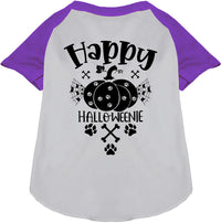 Happy Halloweenie Pet Raglan Shirt