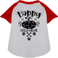 Happy Halloweenie Pet Raglan Shirt