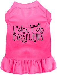 I Don't Do Costumes Halloween Pet Dress