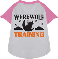 Werewolf in Training Pet Raglan Shirt