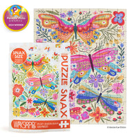 Butterfly Floral 100 Piece Puzzle Snax - BIG FRENCHIES