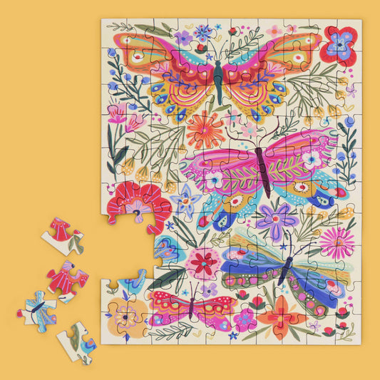 Butterfly Floral 100 Piece Puzzle Snax - BIG FRENCHIES