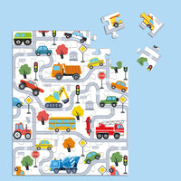 Trucks and Transportation 48 Puzzle Piece Snax - BIG FRENCHIES