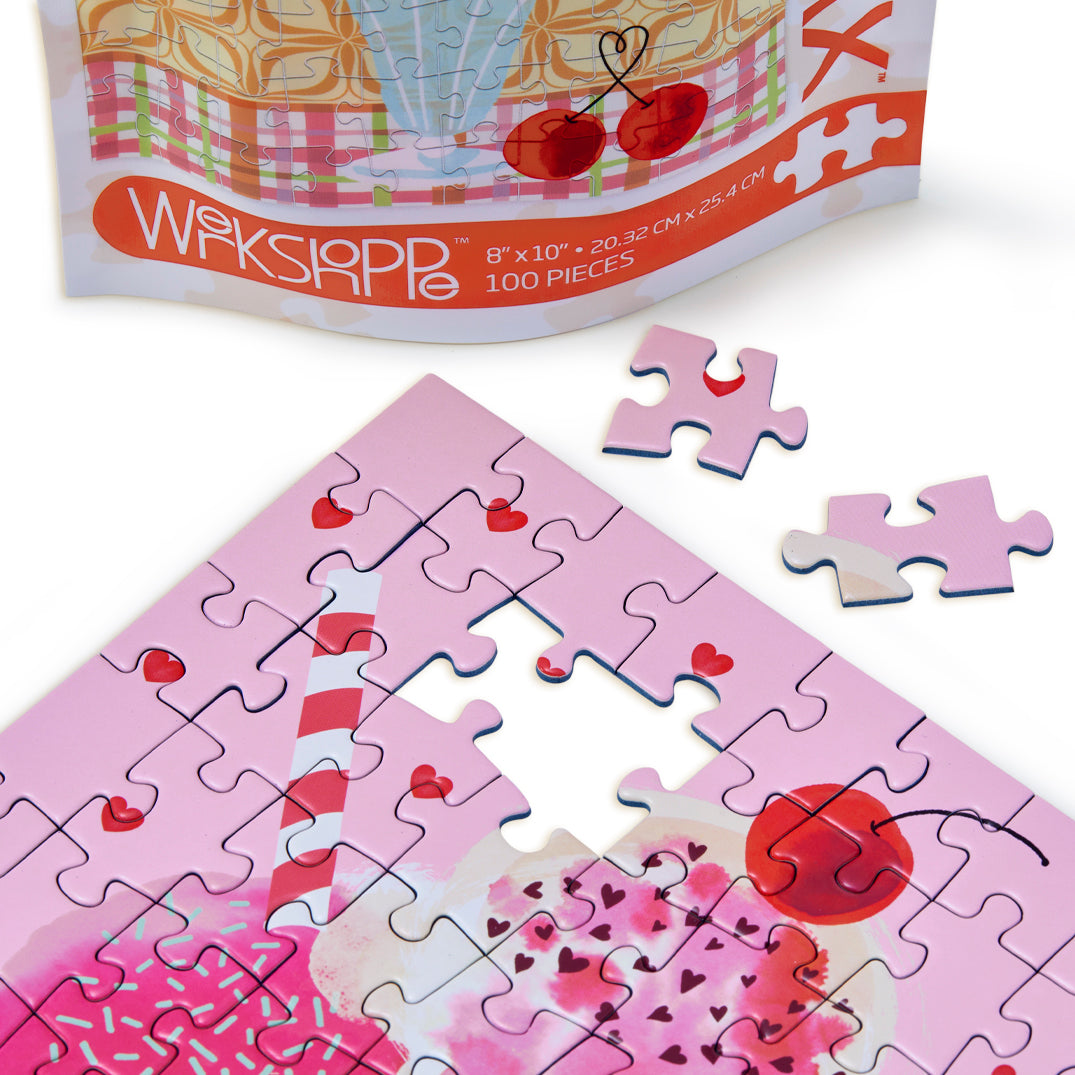 Cherry Sundae 100 Piece Puzzle Snax - BIG FRENCHIES