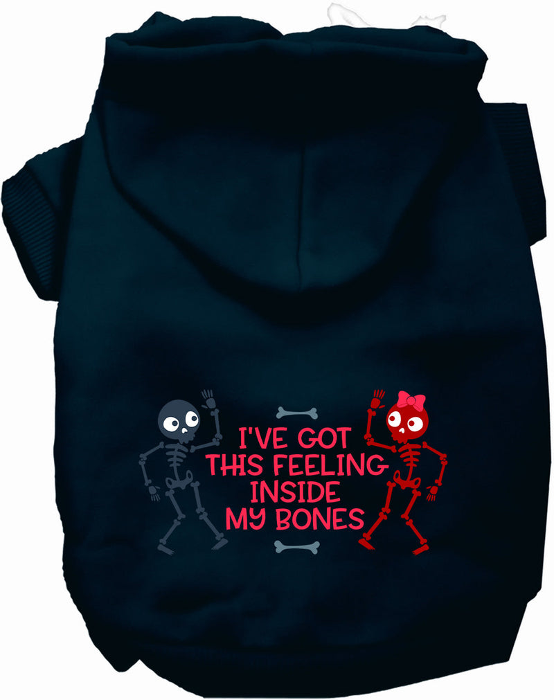 Inside My Bones Halloween Pet Hoodie-Pet Apparel-BIG FRENCHIES-As You Wish Apparel