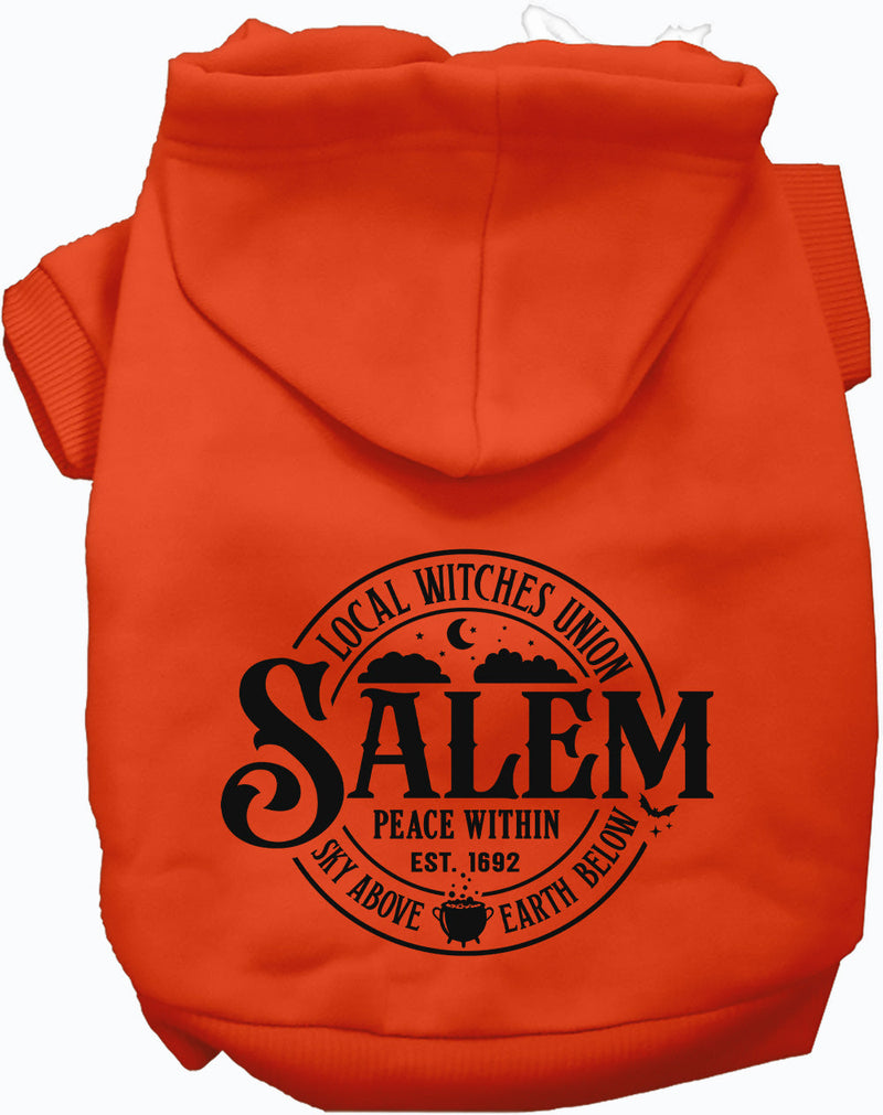 Salem Witches Union Halloween Pet Hoodie-Pet Apparel-BIG FRENCHIES-As You Wish Apparel