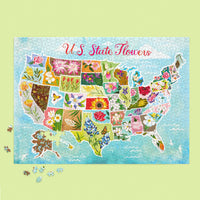 U.S. State Flowers 1000 Piece Puzzle - BIG FRENCHIES