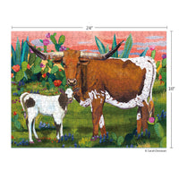 Longhorns 500 Piece Puzzle - BIG FRENCHIES