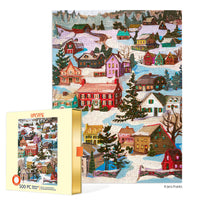 Winter Village 500 Piece Puzzle - BIG FRENCHIES