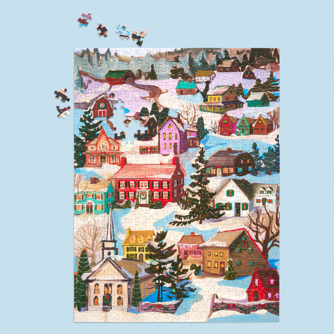 Winter Village 500 Piece Puzzle - BIG FRENCHIES