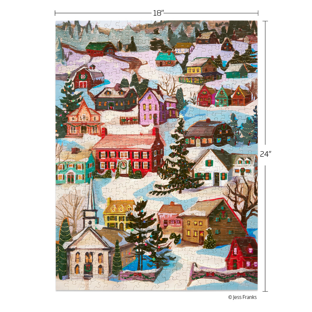 Winter Village 500 Piece Puzzle - BIG FRENCHIES